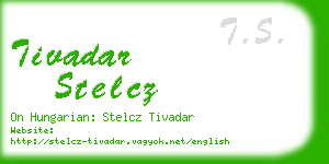 tivadar stelcz business card